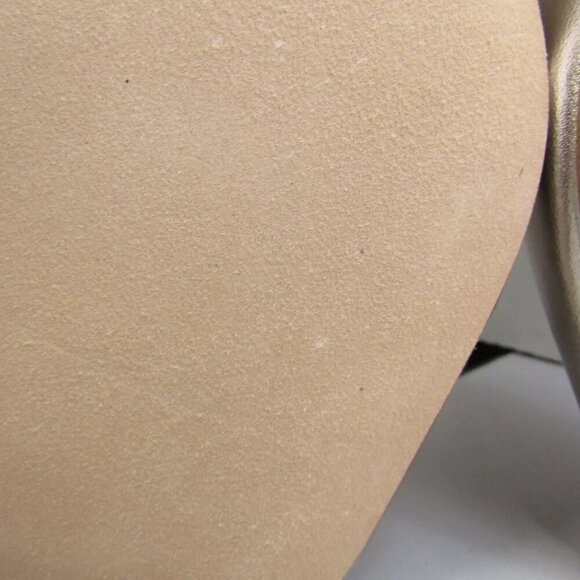 NEW COACH Womens Laurence Metallic Sandal Heeled Open Toe Champagne Size 8.5 - Picture 6 of 9